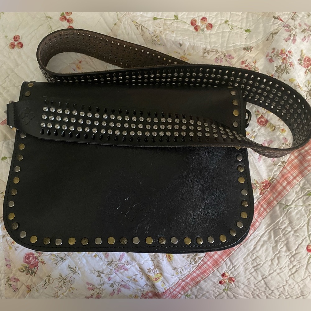 Euc-Patricia Nash Studded Guitar Strap & Italian … - image 1